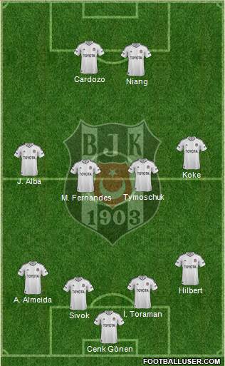 Besiktas JK Formation 2013