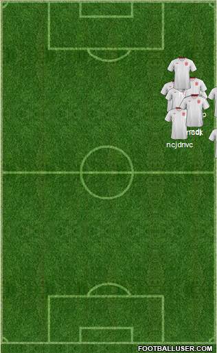 England Formation 2013