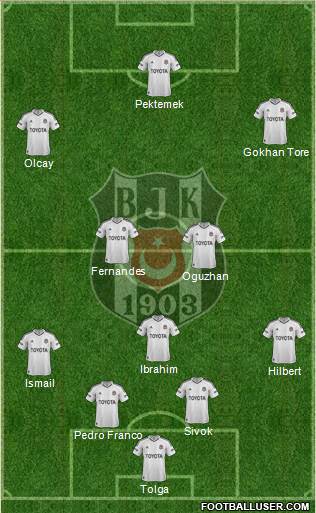 Besiktas JK Formation 2013