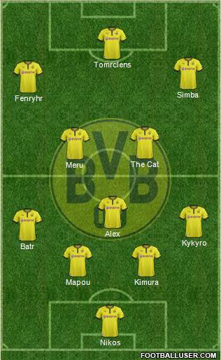 Borussia Dortmund Formation 2013