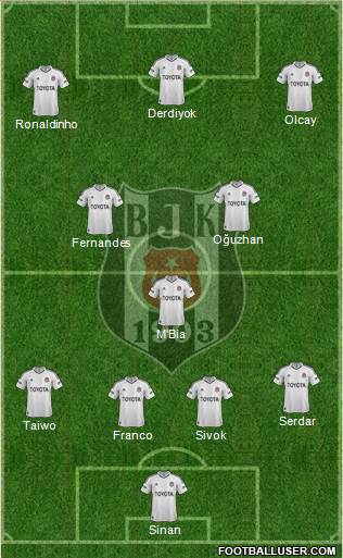Besiktas JK Formation 2013
