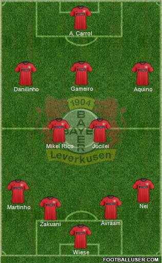 Bayer 04 Leverkusen Formation 2013