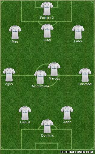 Tottenham Hotspur Formation 2013