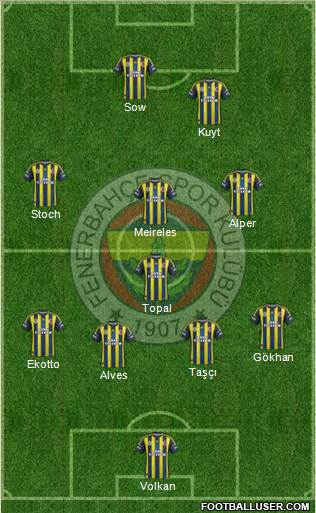 Fenerbahçe SK Formation 2013