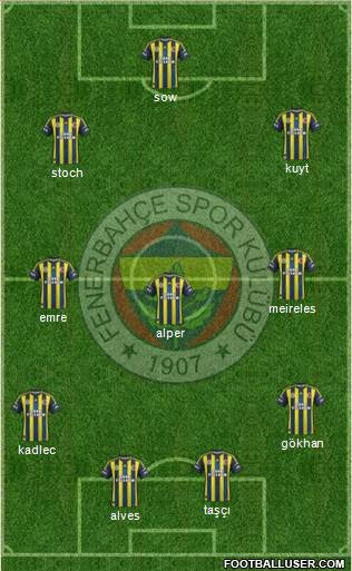 Fenerbahçe SK Formation 2013