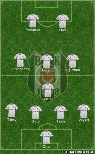 Besiktas JK Formation 2013