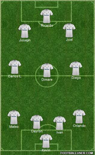 Tottenham Hotspur Formation 2013