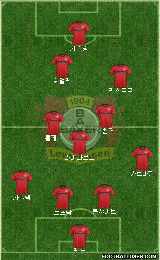 Bayer 04 Leverkusen Formation 2013