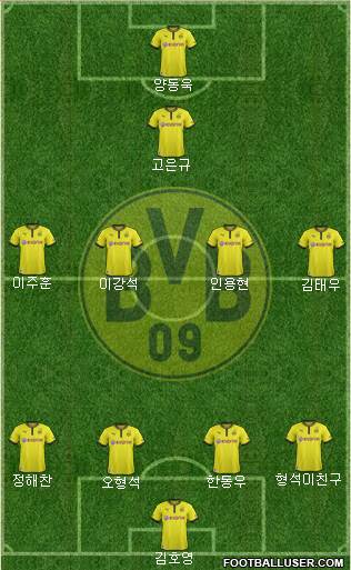 Borussia Dortmund Formation 2013