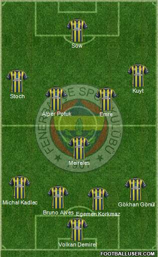 Fenerbahçe SK Formation 2013
