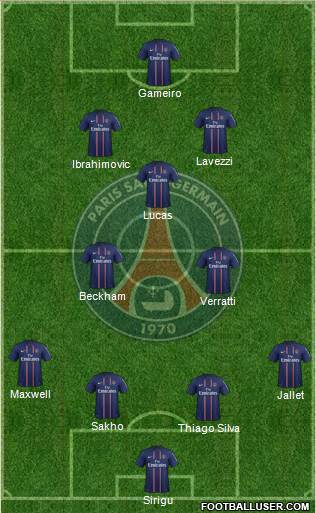 Paris Saint-Germain Formation 2013