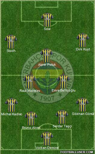 Fenerbahçe SK Formation 2013