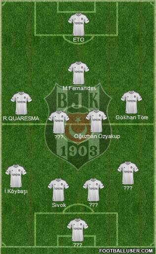 Besiktas JK Formation 2013