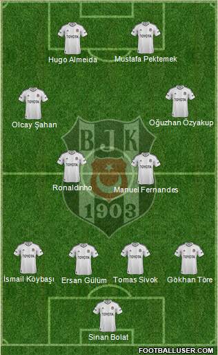 Besiktas JK Formation 2013