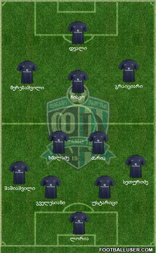 Dinamo Tbilisi Formation 2013