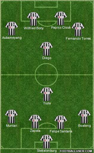 Newcastle United Formation 2013