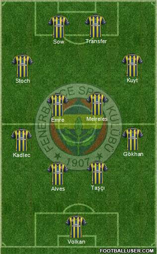 Fenerbahçe SK Formation 2013