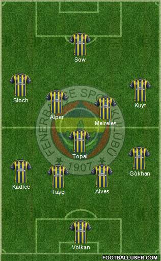 Fenerbahçe SK Formation 2013