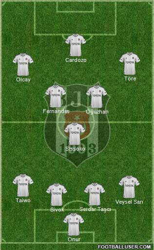 Besiktas JK Formation 2013