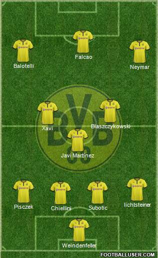 Borussia Dortmund Formation 2013
