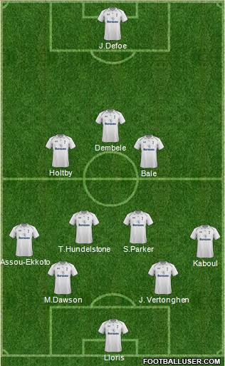 Tottenham Hotspur Formation 2013