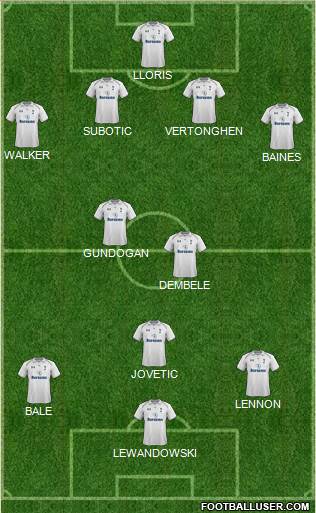 Tottenham Hotspur Formation 2013
