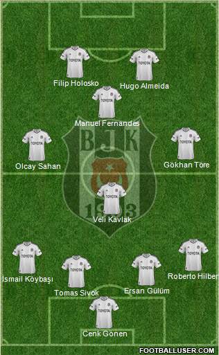Besiktas JK Formation 2013