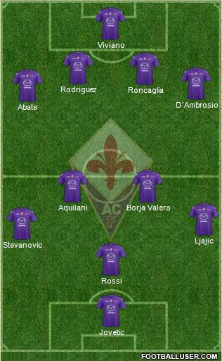 Fiorentina Formation 2013