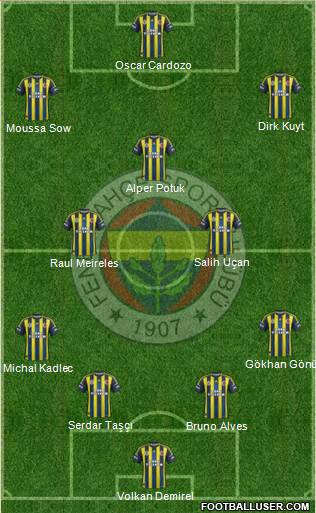 Fenerbahçe SK Formation 2013