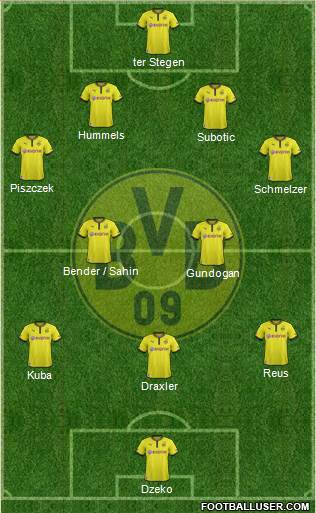 Borussia Dortmund Formation 2013