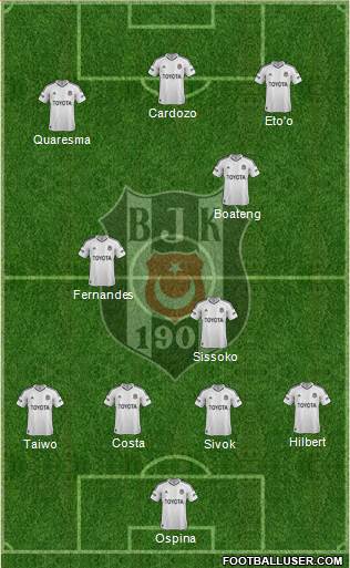 Besiktas JK Formation 2013