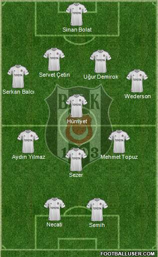 Besiktas JK Formation 2013
