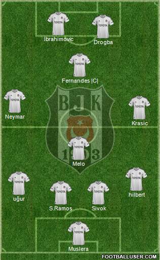 Besiktas JK Formation 2013