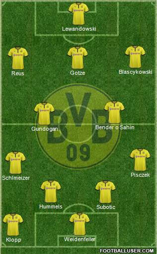Borussia Dortmund Formation 2013