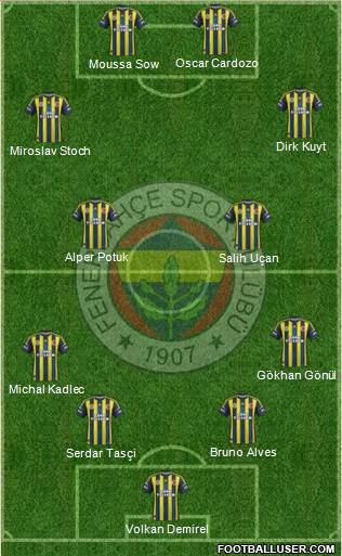 Fenerbahçe SK Formation 2013