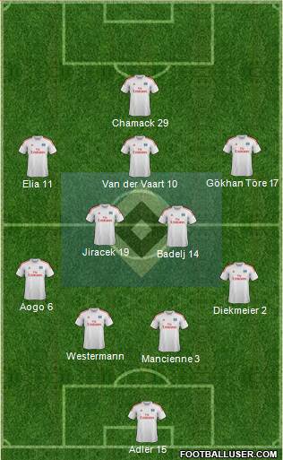 Hamburger SV Formation 2013