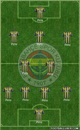 Fenerbahçe SK Formation 2013