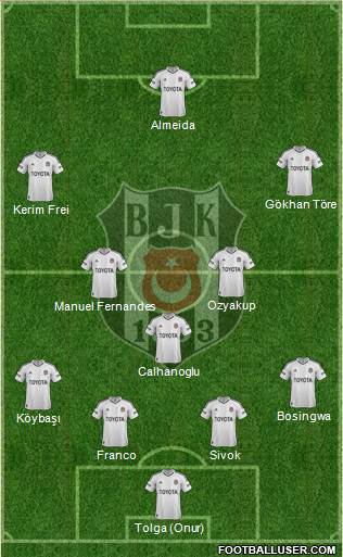 Besiktas JK Formation 2013