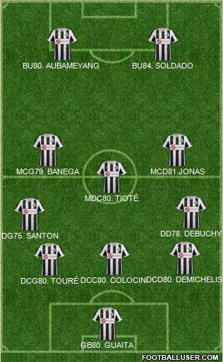 Newcastle United Formation 2013