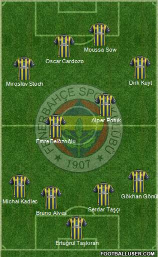 Fenerbahçe SK Formation 2013