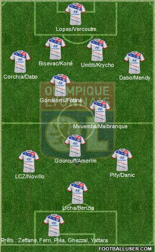 Olympique Lyonnais Formation 2013