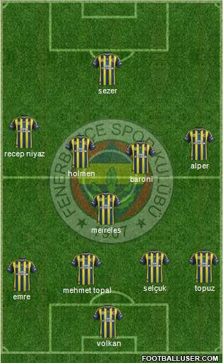 Fenerbahçe SK Formation 2013