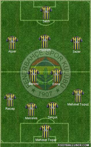 Fenerbahçe SK Formation 2013