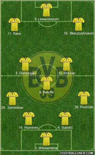 Borussia Dortmund Formation 2013