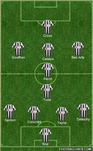 Newcastle United Formation 2013