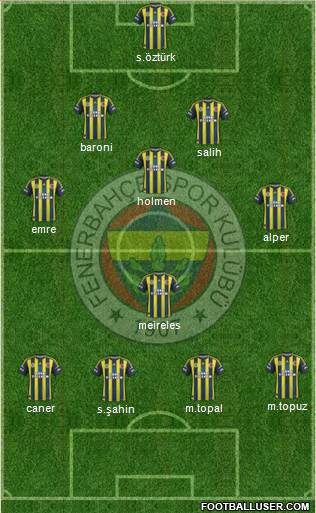 Fenerbahçe SK Formation 2013