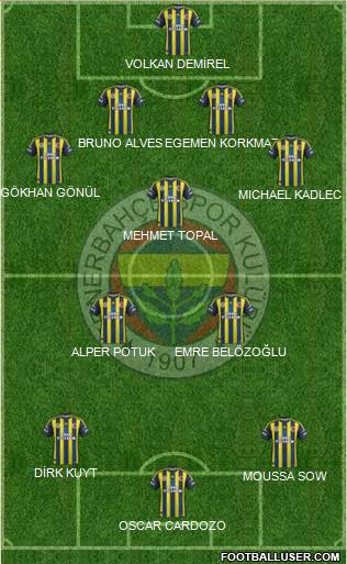 Fenerbahçe SK Formation 2013