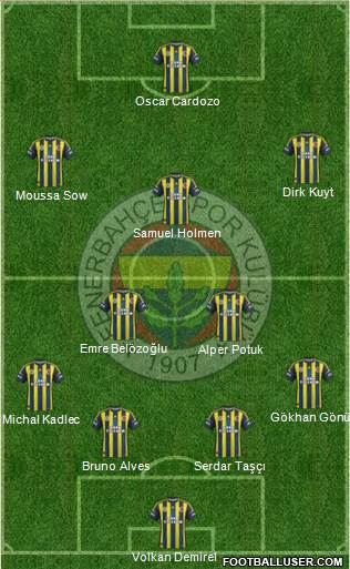 Fenerbahçe SK Formation 2013