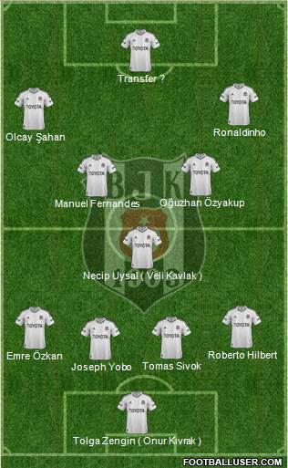 Besiktas JK Formation 2013