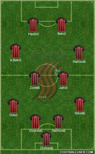 FK Sloboda Tuzla Formation 2013